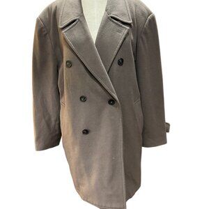 Nicole St Gilles Paris Vintage Wool Peacoat – Large